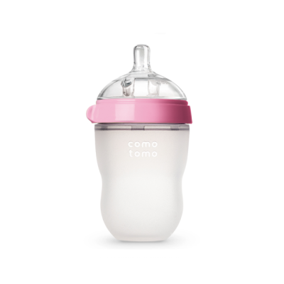 Comotomo Бутылочка для кормления Comotomo Natural Feel Baby Bottle (250 мл.) - Розовый