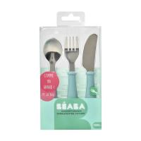 Beaba Набор детский - ложка, вилка, имитатор ножа SET 3 COUVERTS INOX