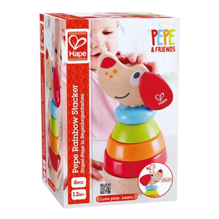 Hape Игрушка Звуковая пирамидка Собака