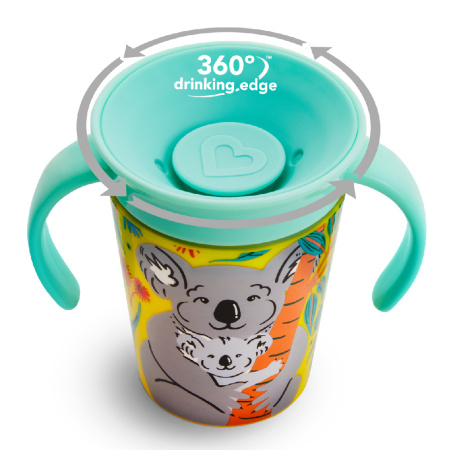 Munchkin Munchkin Поильник непроливайка Miracle 360° WildLove с ручками 177 мл 6+