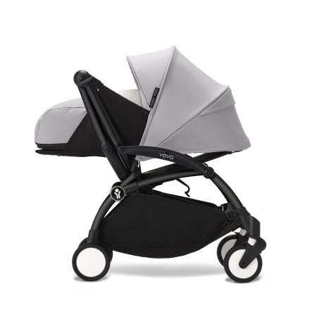 Stokke YOYO3 коляска универсальная 2в1 с мягкой люлькой Black/Stone