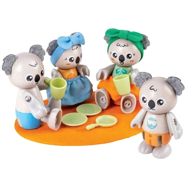 Hape Игрушки фигурки животных Семья коал, 12 предметов в наборе 