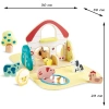 Hape Развивающая игрушка для детей "На ферме", коврик и фигурки животных