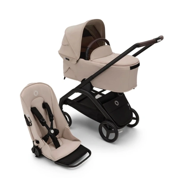 Bugaboo Коляска универсальная 2в1 Dragonfly BLACK/DESERT TAUPE-DESERT TAUPE