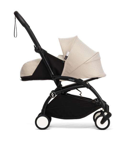 Stokke YOYO3 коляска универсальная 2в1 с мягкой люлькой Black/Bonpoint