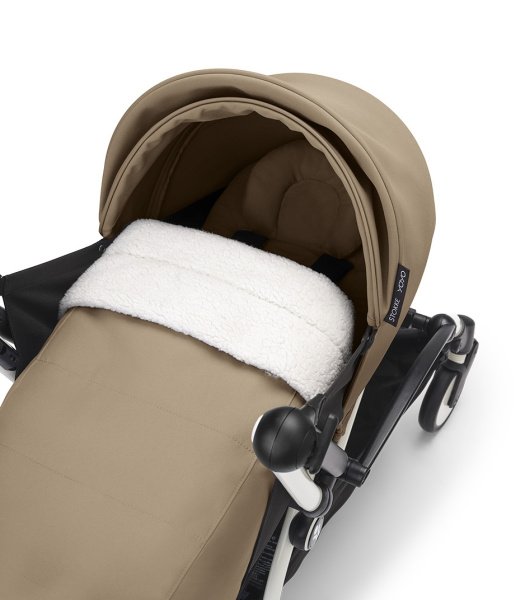 Stokke YOYO³ коляска универсальная 2 в 1 с мягкой люлькой Newborn Pack White/Toffee