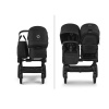 Bugaboo Коляска для погодок Donkey 6 Duo, BLACK/DESERT TAUPE MELANGE