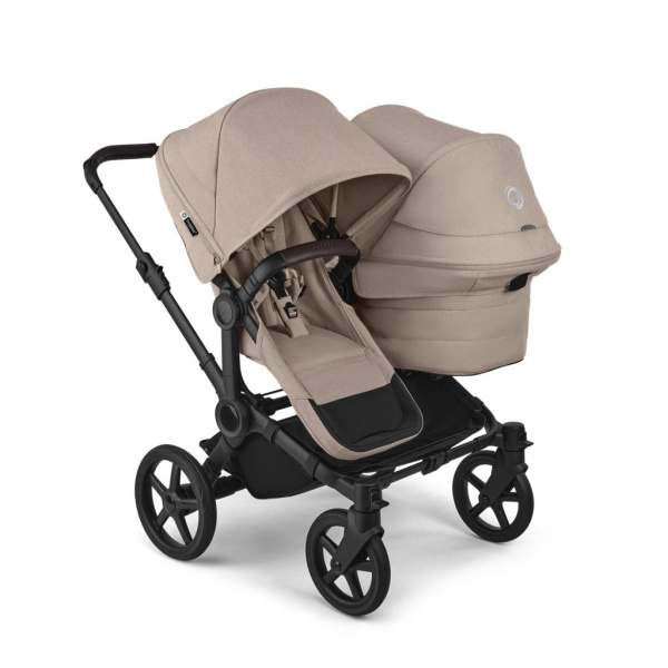 Bugaboo Коляска для погодок Donkey 6 Duo, BLACK/DESERT TAUPE MELANGE