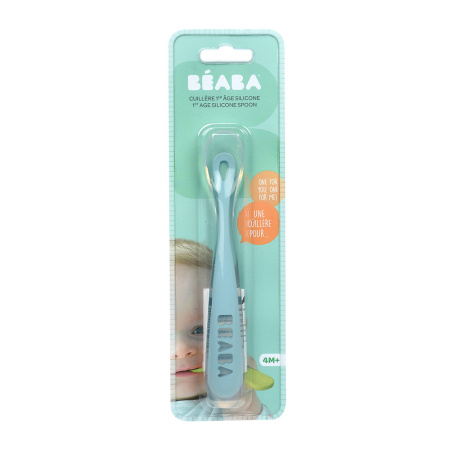 Beaba Эргономическая ложка 1ST AGE SILICONE SPOON