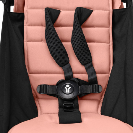 Stokke YOYO3 White Ginger белая рама и розовый прогулочный блок