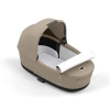 Cybex Детская коляска Priam IV Chrome Brown 2 в 1 Cozy Beige + спальный блок Lux Carry Cot
