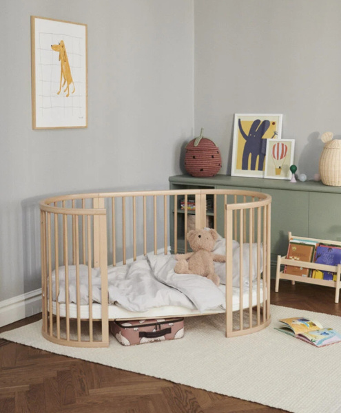 Stokke Sleepi Bed Fitted Sheet натяжная простыня для овального матраса