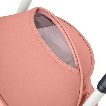 Stokke YOYO3 White Ginger белая рама и розовый прогулочный блок