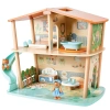 Hape Игровой набор Мини-дом: Веселая семья тигров Майло и Мелоди, 11 предметов