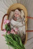 Loomknits Плед детский Flowers Tulip Топленое молоко