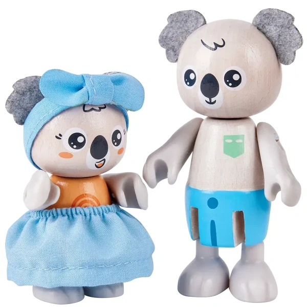 Hape Игрушки фигурки животных Семья коал, 12 предметов в наборе 