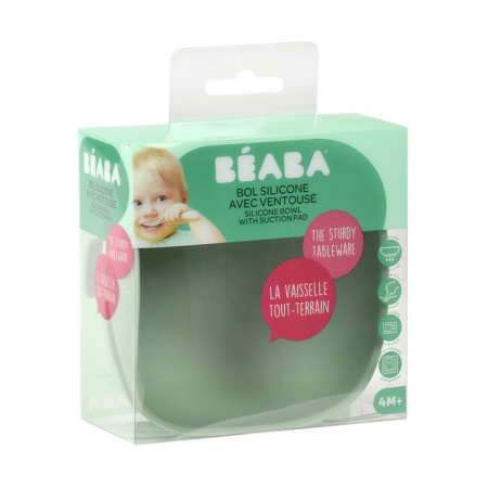 Beaba Тарелка из силикона SILICONE SUCTION BOWL (Beaba Тарелка из силикона SILICONE SUCTION BOWL -  SAGE GREEN)