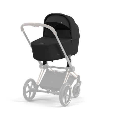 Cybex Детская коляска Priam IV Rosegold 2-в-1 Sepia Black + спальный блок Lux Carry Cot