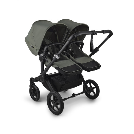Bugaboo Коляска для двойни Donkey 5 Twin, BLACK/FOREST GREEN-FOREST GREEN