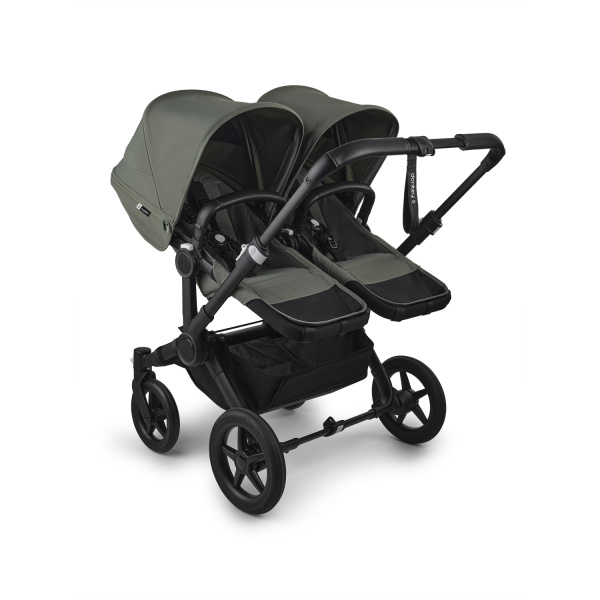 Bugaboo Коляска для двойни Donkey 5 Twin, BLACK/FOREST GREEN-FOREST GREEN