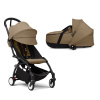 Stokke YOYO3 коляска универсальная 2в1 с каркасной люлькой bassinet Black/Toffee