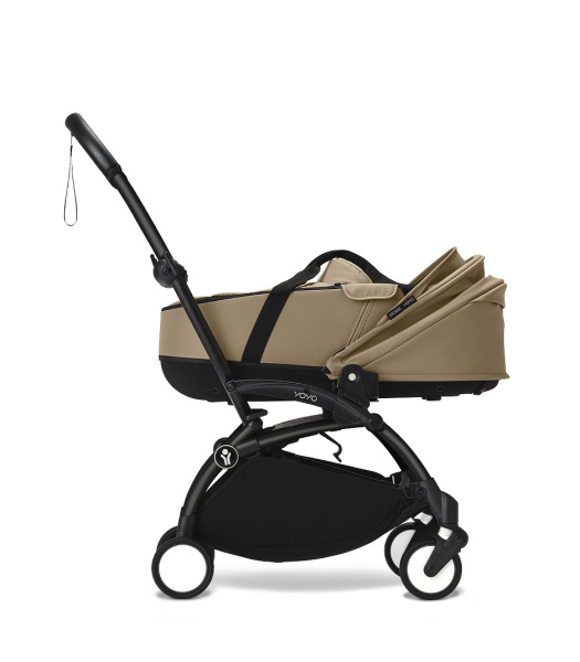 Stokke YOYO3 коляска универсальная 2в1 с каркасной люлькой bassinet Black/Toffee