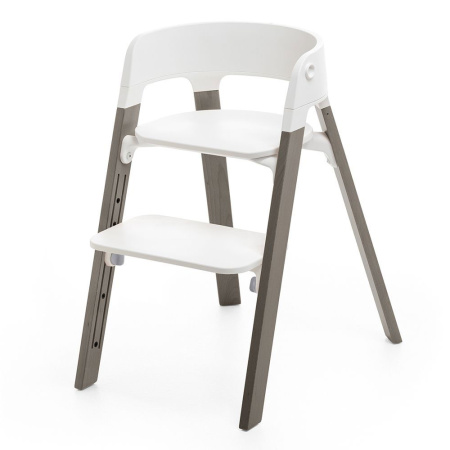 Stokke Стул Steps - White/Hazy Grey
