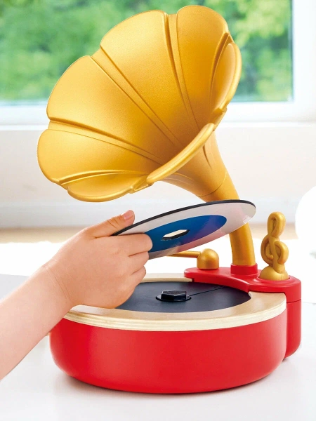 Hape Игрушка для малышей каталка - сортер "Божья коровка", 5 предметов в наборе