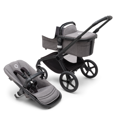 Bugaboo Шасси для коляски Fox 5 base - BLACK/GREY MELANGE