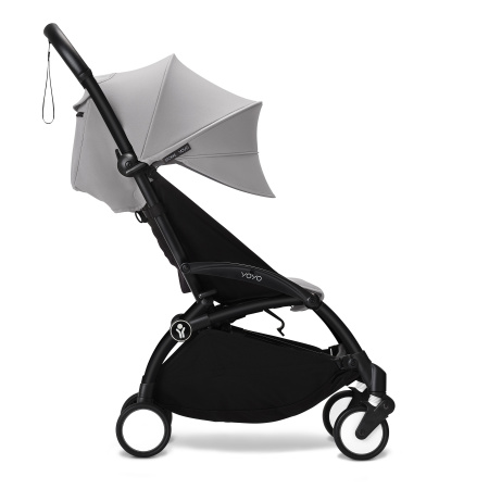 Stokke YOYO3 коляска универсальная 2в1 с мягкой люлькой Black/Stone
