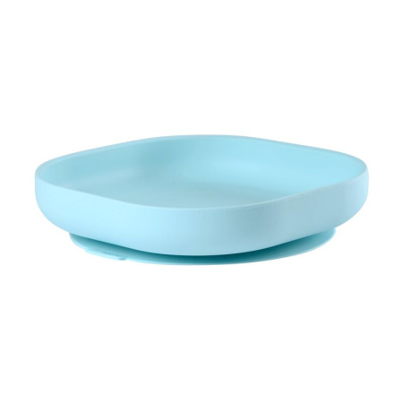 Beaba Тарелка из силикона ASSIETTE SILICONE - LIGHT BLUE