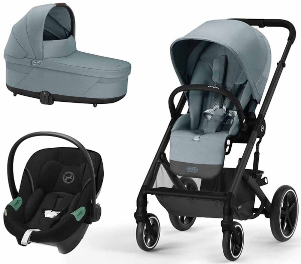 Cybex Детская коляска Balios S Lux BLK 3-в-1 - Sky Blue