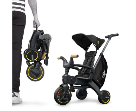 Doona Складной трехколесный велосипед Liki Trike S5 -  Nitro Black