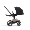 Cybex Детская коляска Priam IV Rosegold 2-в-1 Sepia Black + спальный блок Lux Carry Cot