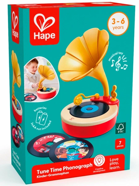 Hape Игрушка для малышей каталка - сортер "Божья коровка", 5 предметов в наборе