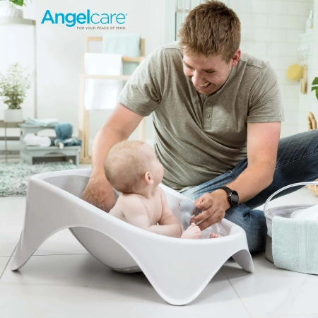 Angelcare Ванночка-лежак для купания 2 в 1 Baby Bathtub, серая