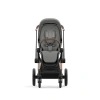 Cybex Детская коляска Priam IV Rosegold 2-в-1 Mirage Grey + спальный блок Lux Carry Cot