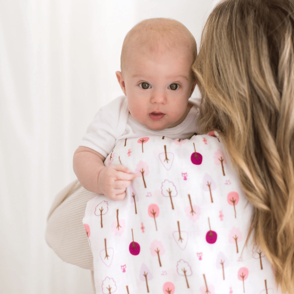 SwaddleDesigns Набор пеленок маркизет SwaddleLite - Chevron, Cute + Calm, Lush, Lavender