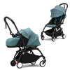 Stokke YOYO3 коляска универсальная 2в1 с мягкой люлькой Black/Aqua