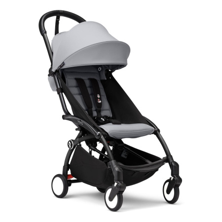 Stokke YOYO3 коляска универсальная 2в1 с мягкой люлькой Black/Stone