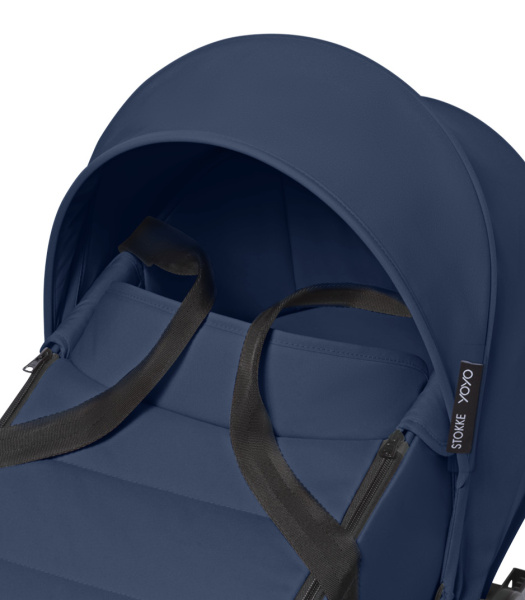 Stokke YOYO³ коляска универсальная 2 в 1 с каркасной люлькой Bassinet Black/Air France
