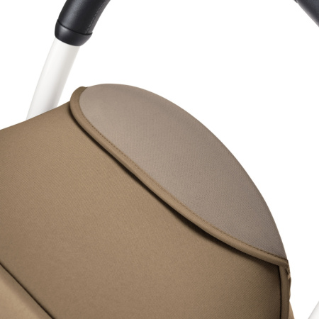 Stokke YOYO3 White Toffee белая рама и коричневый прогулочный блок