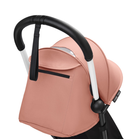 Stokke YOYO3 White Ginger белая рама и розовый прогулочный блок