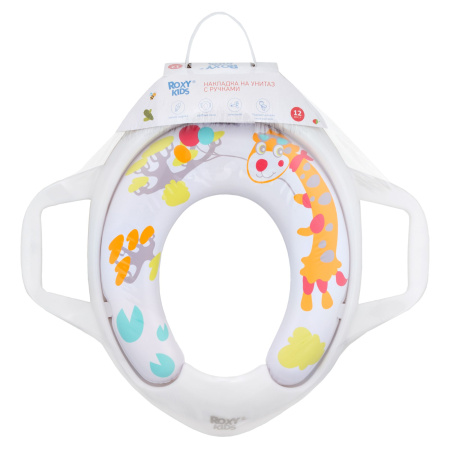 Roxy Kids Накладка на унитаз с ручками в стороны - Жираф