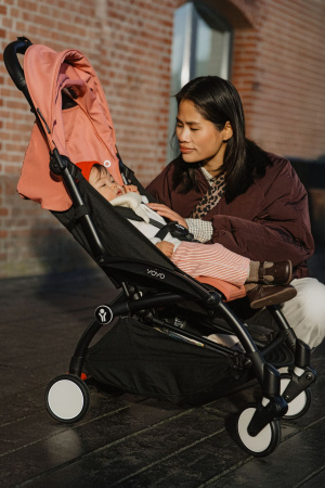 Stokke YOYO3 Black Ginger чёрный розовый фото