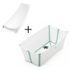 Stokke Складная ванночка + поддержка Flexi Bath Bundle - White Aqua