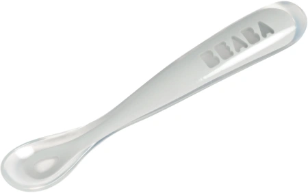 Beaba Эргономическая ложка 1ST AGE SILICONE SPOON - LIGHT MIST