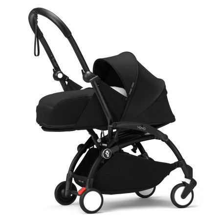 Stokke YOYO3 коляска универсальная 2в1 с мягкой люлькой Black/Black