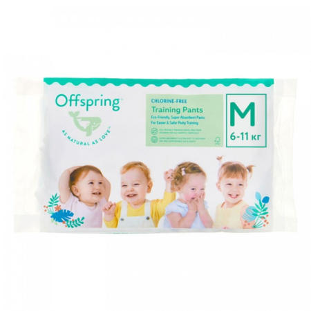 Offspring трусики-подгузники, Travel pack M 6-11 кг. 3 шт. 3 расцветки