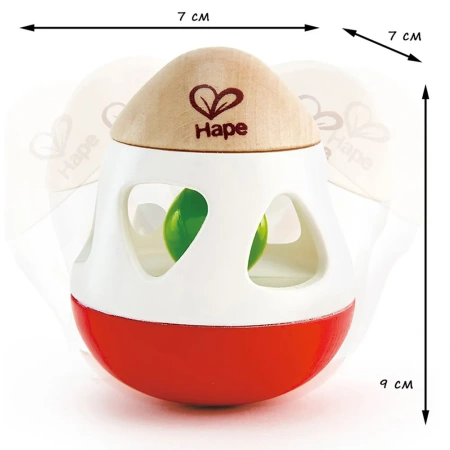 Hape Игрушка для малышей погремушка/неваляшка/бумеранг Звон колокольчика